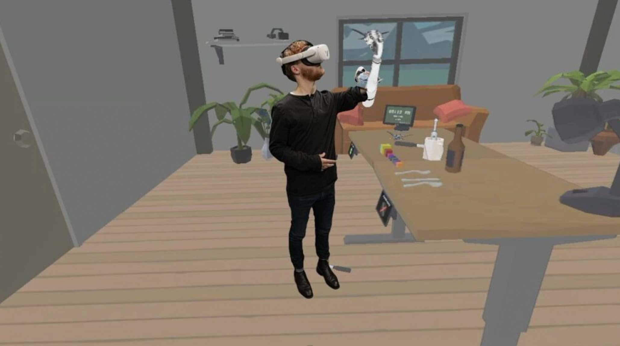 Virtetic’s VR platform allows those with limb loss to practise using a prosthesis in the virtual environment